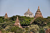 Old Bagan Myanmar. View from the terraces of the Mingala Zedi. 